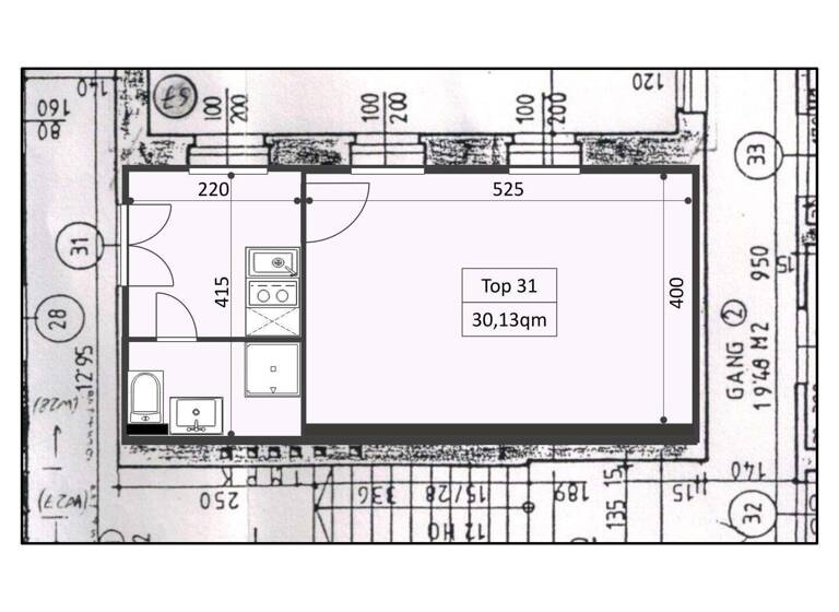 Studio zum Kauf 210.000 € 1 Zimmer 30,1 m² Wien,Landstraße 1030