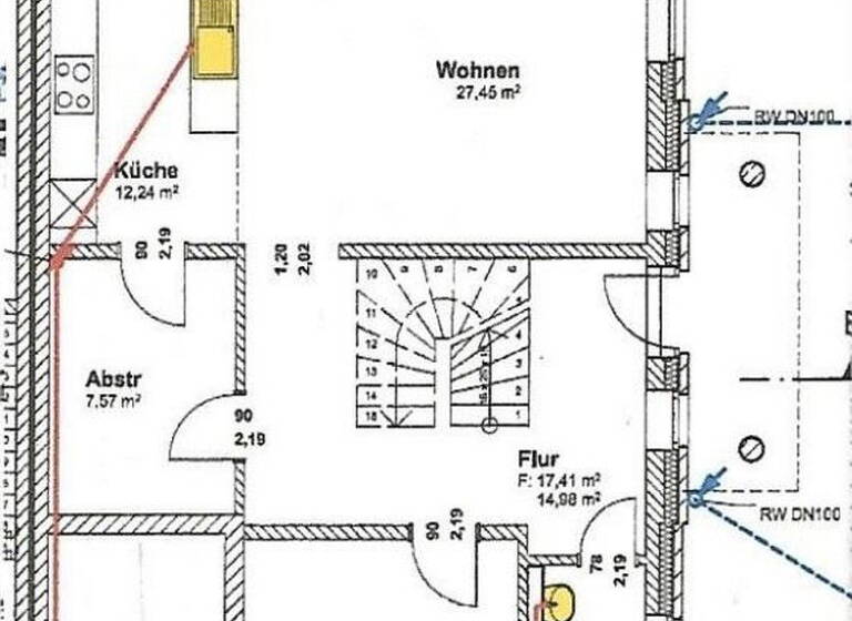 Doppelhaushälfte zur Miete 1.900 € 5 Zimmer 173 m² 480 m² Grundstück Grünerweg 11 Asendorf 21271