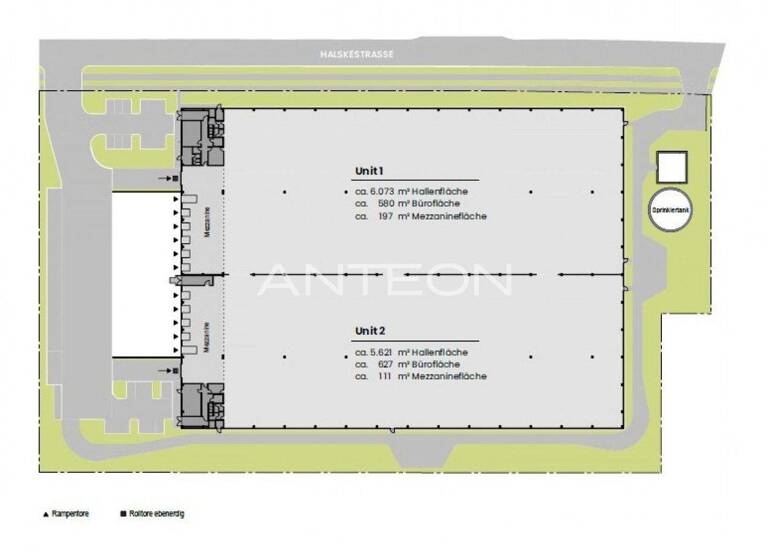 Lagerhalle zur Miete 6.239 m² Lagerfläche Tiefenbroich Ratingen 40880