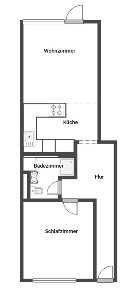 Wohnung zum Kauf 245.000 € 2 Zimmer 56,5 m²<br/>Wohnfläche EG<br/>Geschoss 01.02.2025<br/>Verfügbarkeit Innenstadt - Ost Esslingen am Neckar 73728