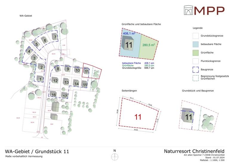 Grundstück zum Kauf 248.040 € 689 m² Grundstück Schöne Aussicht Klütz Klütz / Christinenfeld 23948