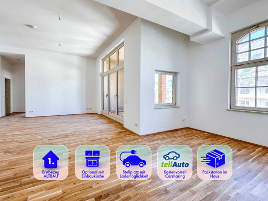 Wohnung zur Miete - Erstbezug 1.100 € 4 Zimmer 107,8 m² 2. Geschoss frei ab 01.10.2026 Straße der Nationen Zentrum Zentrum 09111