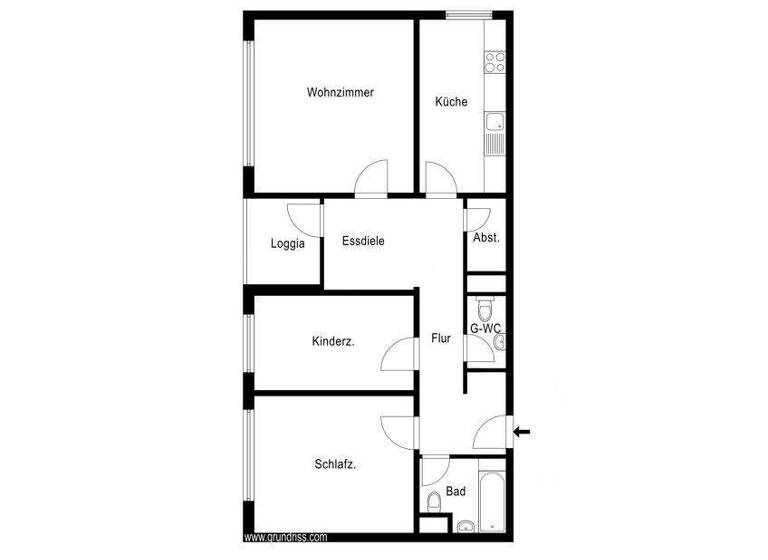 Wohnung zum Kauf 172.000 € 3 Zimmer 87 m² Altenbauna Baunatal 34225