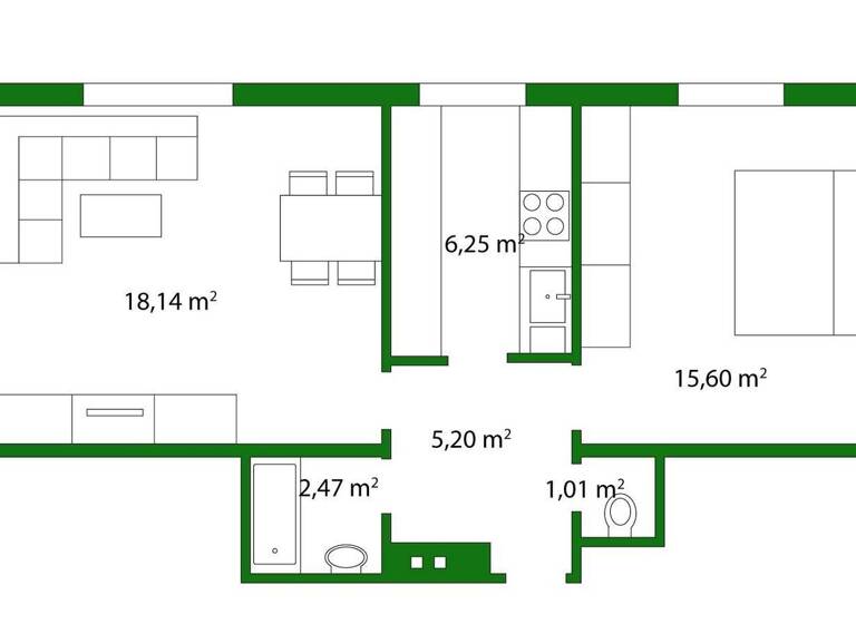 Wohnung zum Kauf 175.000 € 2 Zimmer 48,7 m² 1. Geschoss Haymogasse 51 Wien 1230