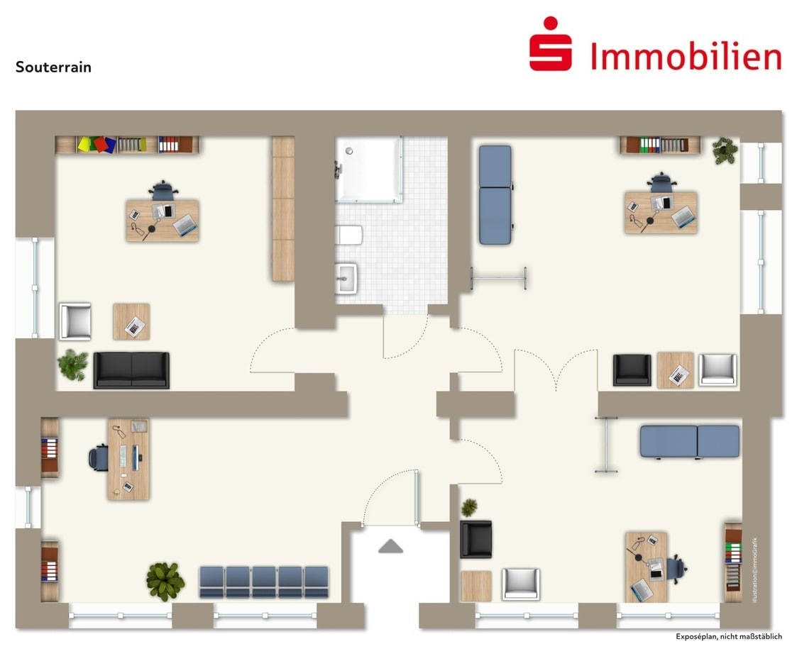 Büro-/Praxisfläche zum Kauf 1.822 € 3 Zimmer Herzogsweg 21 Friedrichroda Friedrichroda 99894