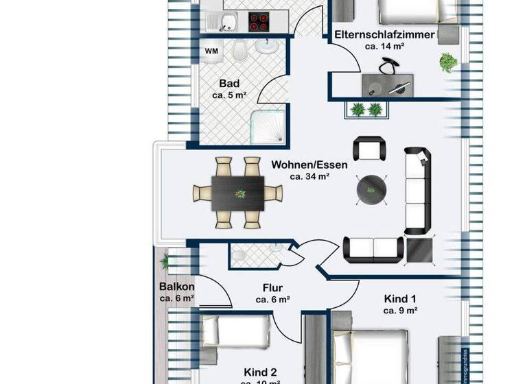 Wohnung zum Kauf 225.000 € 4 Zimmer 89 m² 1. Geschoss Gau-Odernheim 55239