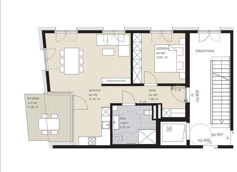 Wohnung zum Kauf 470.000 € 2 Zimmer 59,3 m² 2. Geschoss Lustenau 6890