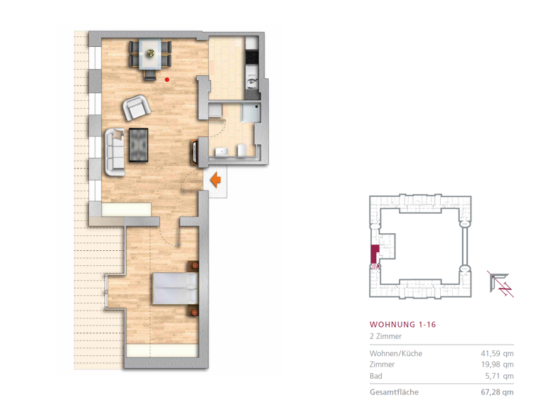 Wohnung zum Kauf 262.000 € 2 Zimmer 67,3 m² 1. Geschoss frei ab sofort Wiltbergstraße 50 Buch Berlin 13125