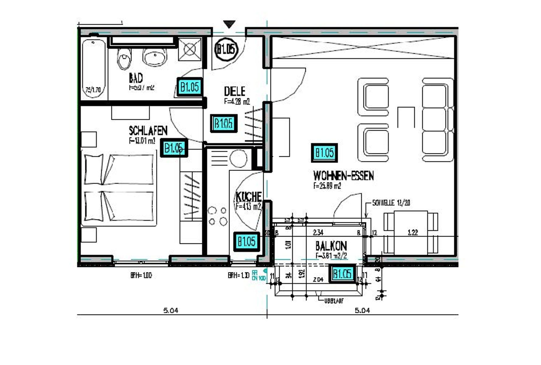 Wohnung zum Kauf 340.000 € 2 Zimmer 56,2 m²<br/>Wohnfläche 1.<br/>Geschoss Gallus Frankfurt am Main 60329