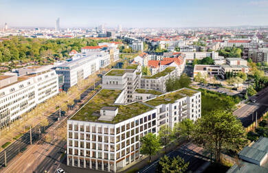 Wohnung zur Miete - Erstbezug 740 € 2 Zimmer 54,8 m² 1. Geschoss Prager Straße 109 Reudnitz-Thonberg Leipzig 04317