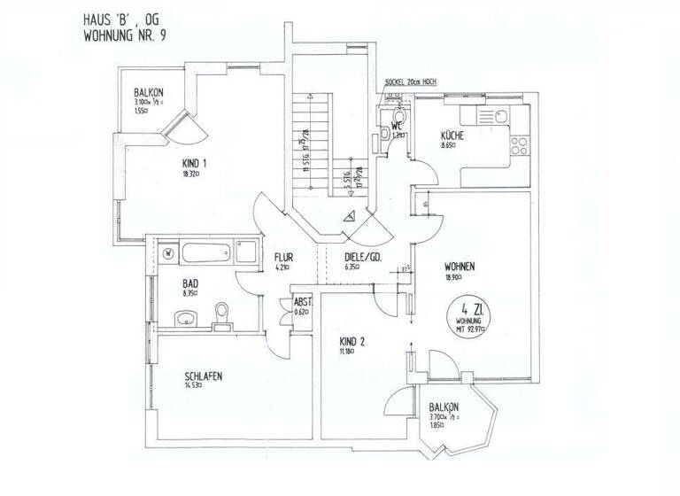 Wohnung zum Kauf 242.000 € 4 Zimmer 90 m² 1. Geschoss Scheuerfeld Coburg / Scheuerfeld 96450
