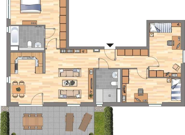 Wohnung zur Miete 2.049 € 4 Zimmer 106,1 m² EG frei ab 02.04.2026 August-Haas-Straße 33a Longerich Köln 50737