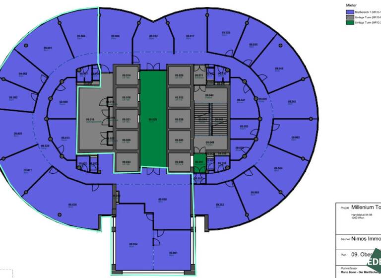 Bürofläche zur Miete 18,50 € Wien,Brigittenau 1200