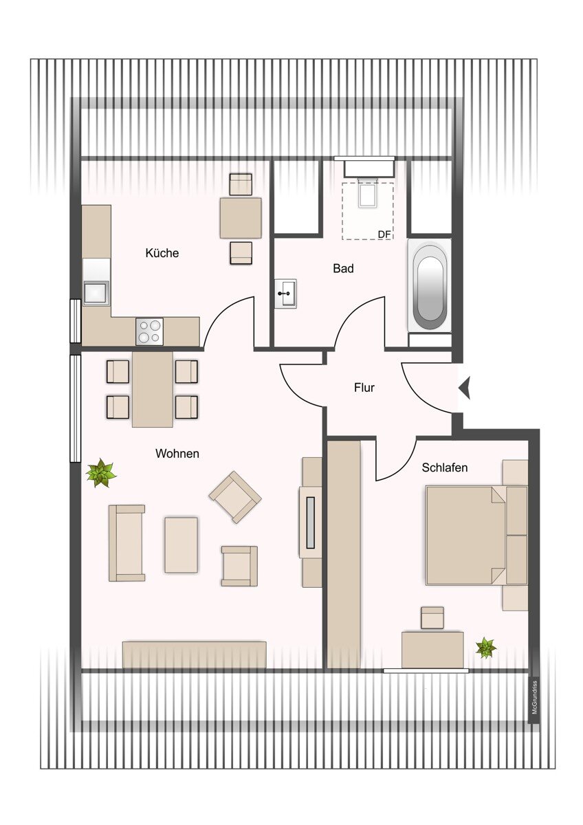 Wohnung zum Kauf 54.900 € 2 Zimmer 50,2 m²<br/>Wohnfläche Hainichen Hainichen / Gersdorf 09661