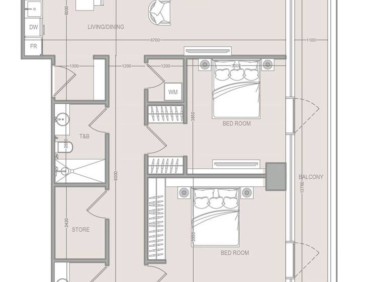 Wohnung zum Kauf provisionsfrei 879.574 € 4 Zimmer 178,3 m² Dubai 00000