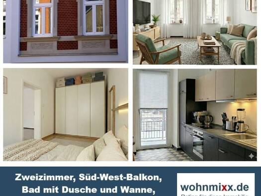 Wohnung zur Miete 385 € 2 Zimmer 59 m² EG frei ab sofort Bernsdorfer Straße 76 Bernsdorf Chemnitz 09126