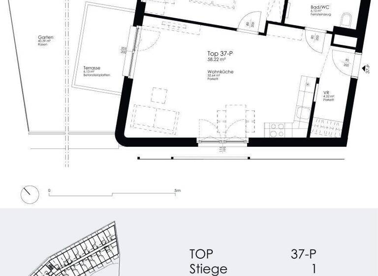 Wohnung zur Miete 1.072 € 2 Zimmer 58,2 m² 2. Geschoss frei ab 01.05.2026 Kaisermühlenstraße 8 Wien 1220
