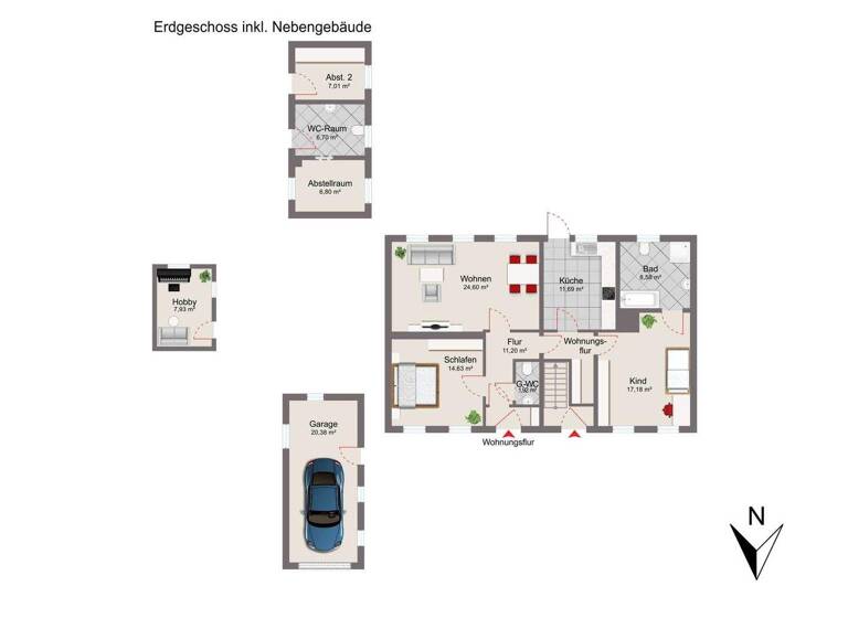 Mehrfamilienhaus zum Kauf 235.000 € 7 Zimmer 180 m² 782 m² Grundstück Siebethsburg Wilhelmshaven 26386