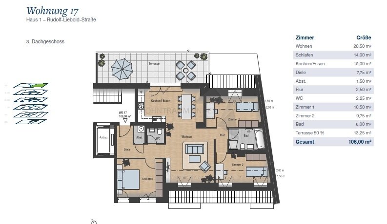 Wohnung zur Miete 1.484 € 4 Zimmer 106 m²<br/>Wohnfläche 4.<br/>Geschoss Rudolf-Liebold-Straße 8 Hilbersdorf 150 Chemnitz 09131