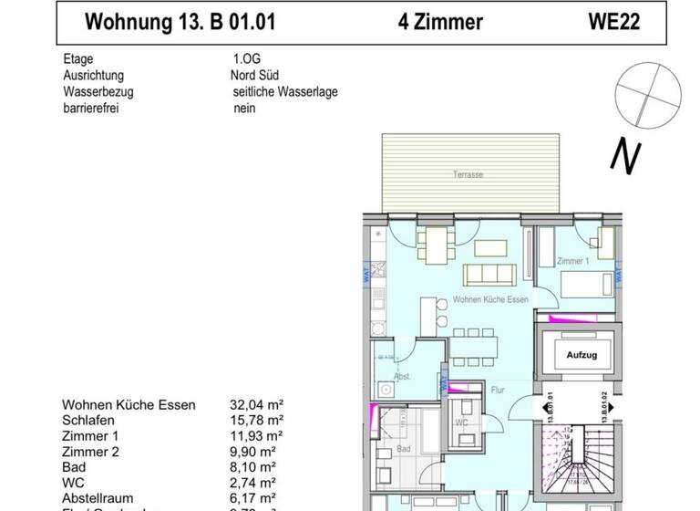 Wohnung zum Kauf - Erstbezug provisionsfrei 490.000 € 4 Zimmer 101,5 m² 1. Geschoss Gaarden-Ost Kiel 24143