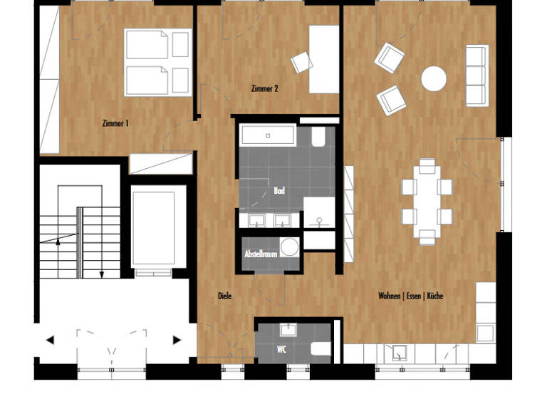 Wohnung zur Miete - Erstbezug 2.095 € 3 Zimmer 113 m² 2. Geschoss Ernst-Ludwig-Kirchner-Platz 7 Königstein 61462