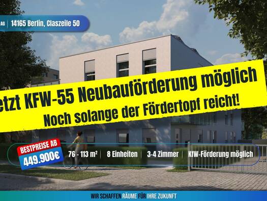 Terrassenwohnung zum Kauf provisionsfrei als Kapitalanlage geeignet 519.900 € 3 Zimmer 86 m² Claszeile 50 Zehlendorf Steglitz-Zehlendorf 14165