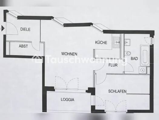 Wohnung zur Miete Tauschwohnung 1.100 € 2 Zimmer 60 m² Bogenhausen München 81679