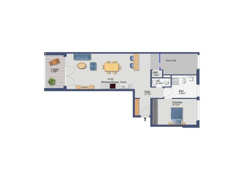 Wohnung zur Miete 1.310 € 3 Zimmer 98 m² 1. Geschoss Gronau Bergisch Gladbach 51465