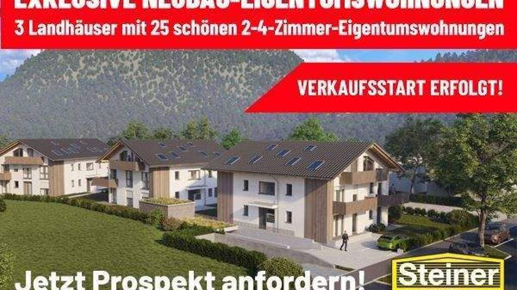 Terrassenwohnung zum Kauf - Neubau provisionsfrei als Kapitalanlage geeignet 378.000 € 2 Zimmer 44,3 m² Partenkirchen Garmisch-Partenkirchen 82467