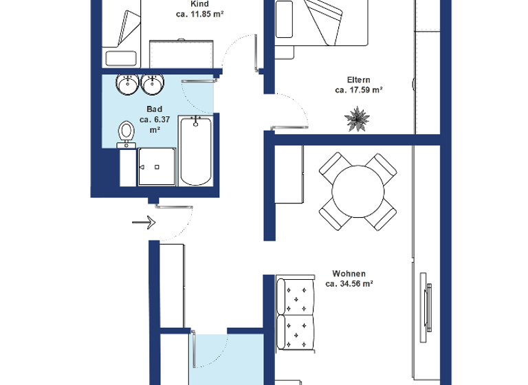 Wohnung zum Kauf 240.000 € 3 Zimmer 83 m² 2. Geschoss Döhren Hannover 30519