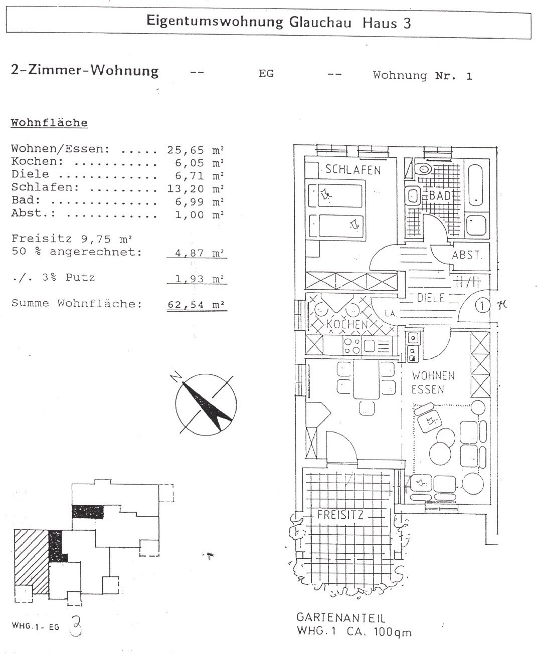 Wohnung zur Miete 400 € 2 Zimmer 62,5 m²<br/>Wohnfläche EG<br/>Geschoss ab sofort<br/>Verfügbarkeit Louis-Lejeune-Str. 81 Niederlungwitz Glauchau 08371