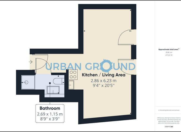 Studio zur Miete 656 € 1 Zimmer 25,8 m²<br/>Wohnfläche EG<br/>Geschoss 01.06.2025<br/>Verfügbarkeit Rathenaustraße Oberschöneweide Berlin 12459