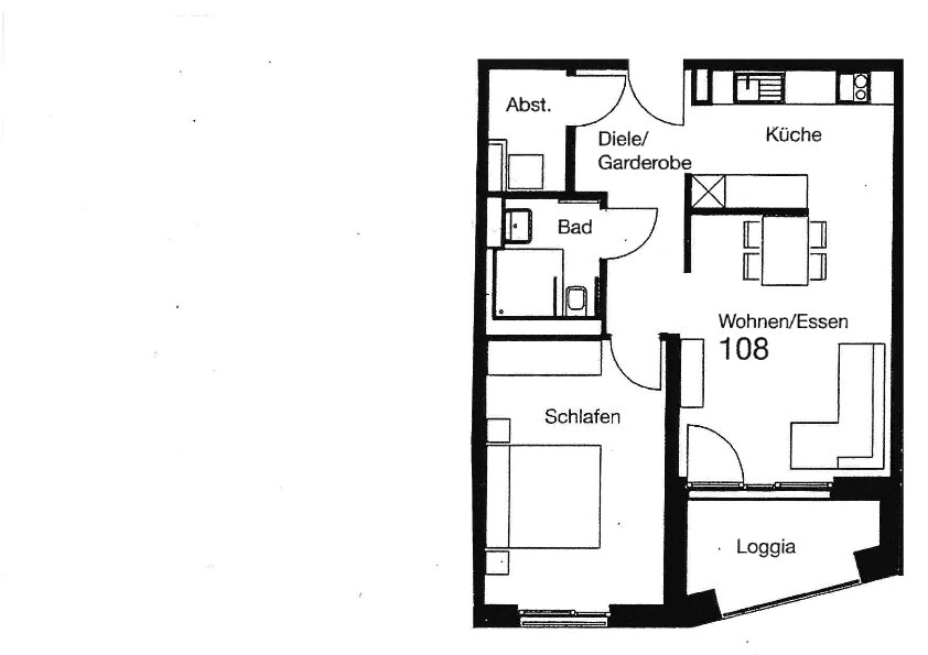 Wohnung zur Miete 682 € 2 Zimmer 56,9 m²<br/>Wohnfläche 1.<br/>Geschoss Goethestr. 1A Dossenheim Dossenheim 69221