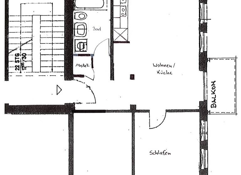 Wohnung zur Miete 380 € 2 Zimmer 54 m² 1. Geschoss frei ab 01.06.2026 Ludwigstr. 6 Gotha 99867