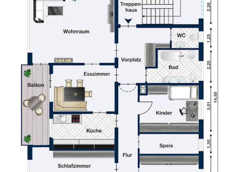 Wohnung zum Kauf 249.000 € 5 Zimmer 114 m²<br/>Wohnfläche 1.<br/>Geschoss Petersaurach Petersaurach 91580