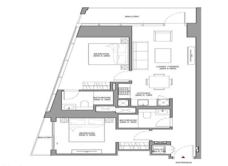 Wohnung zum Kauf - Erstbezug provisionsfrei 611.767 € 3 Zimmer 88,9 m² Sheikh Zayed Road 2 Dubai