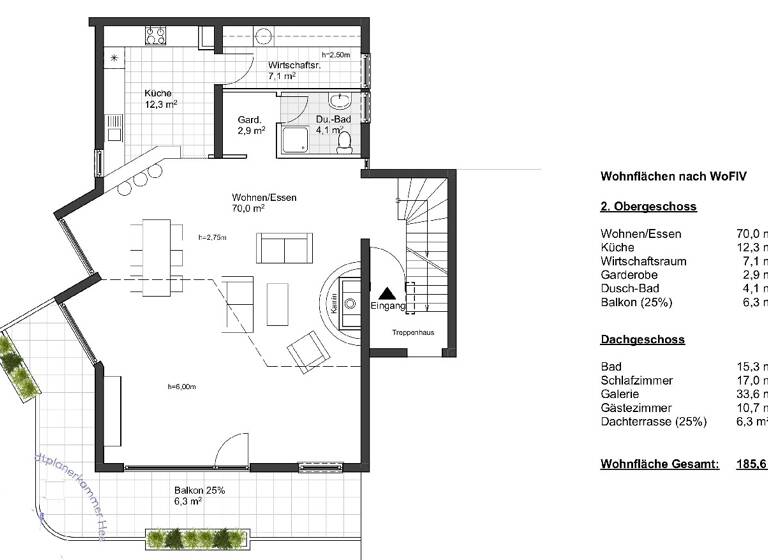 Maisonette zum Kauf 450.000 € 3,5 Zimmer 186 m²<br/>Wohnfläche 2.<br/>Geschoss Schriesheim Schriesheim 69198