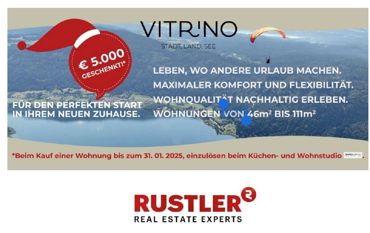 Wohnung zum Kauf 321.000 € 2 Zimmer 58,1 m²<br/>Wohnfläche Viktring Klagenfurt am Wörthersee 9020