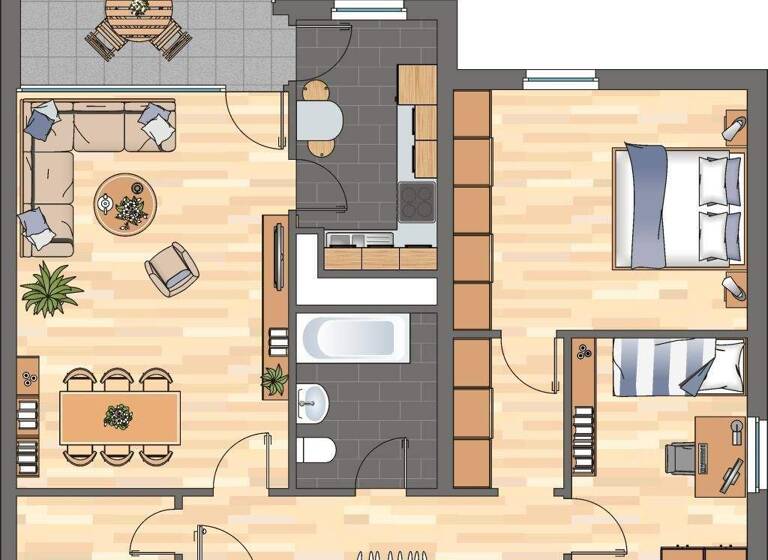 Wohnung zur Miete 769 € 3 Zimmer 72,2 m² 4. Geschoss Bayernplatz 8 Neustadt-Stadt Neustadt an der Weinstraße 67433