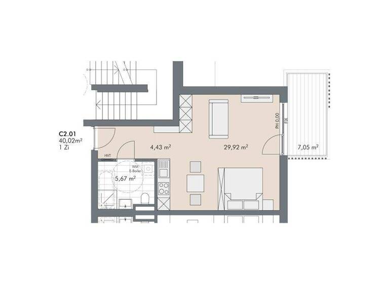 Studio zum Kauf - Erstbezug provisionsfrei 315.000 € 1 Zimmer 40 m² 2. Geschoss Dorfstraße 73 Aschau, Zillertal 6274