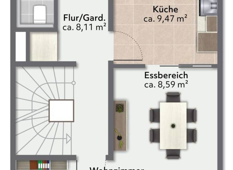 Reihenmittelhaus zum Kauf 749.000 € 6 Zimmer 143 m² 190 m² Grundstück Tuntenhausen 83104