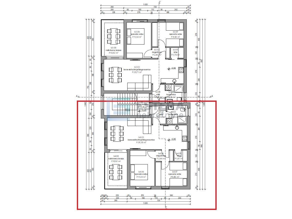 Wohnung zum Kauf 220.000 € 3 Zimmer 72 m²<br/>Wohnfläche 1.<br/>Geschoss Bibinje center