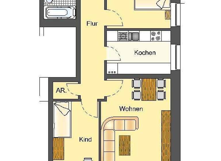 Wohnung zur Miete 559 € 3 Zimmer 72,2 m² 3. Geschoss frei ab 15.03.2026 Schlehenstraße 1 Kernstadt Lippstadt 59557