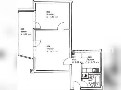 Wohnung zur Miete Tauschwohnung 990 € 2 Zimmer 60 m² 3. Geschoss Altstadt - Süd Köln 50676