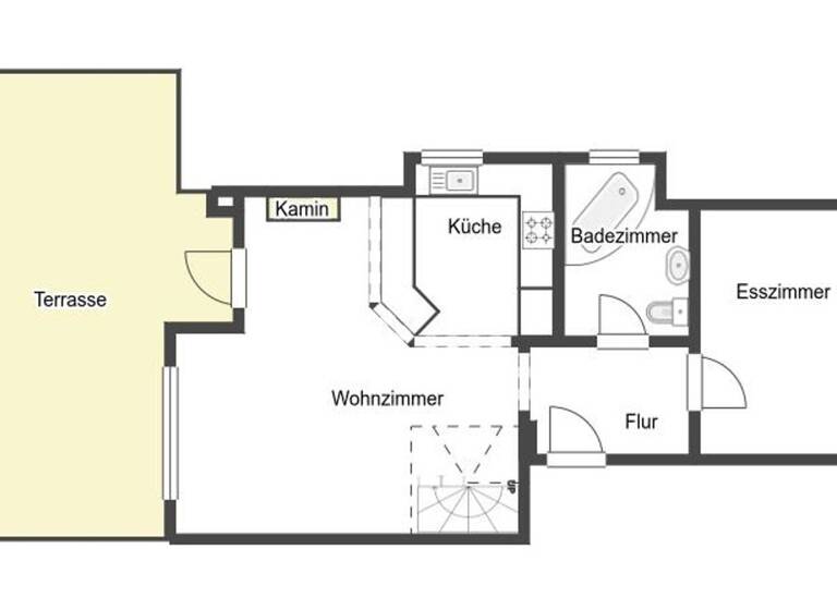 Maisonette zum Kauf 299.000 € 3 Zimmer 68 m² EG Plieningen Stuttgart 70599