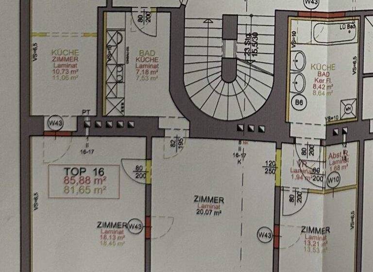 Wohnung zum Kauf 169.001 € 3 Zimmer 84,3 m² 2. Geschoss Panikengasse 41 Wien 1160