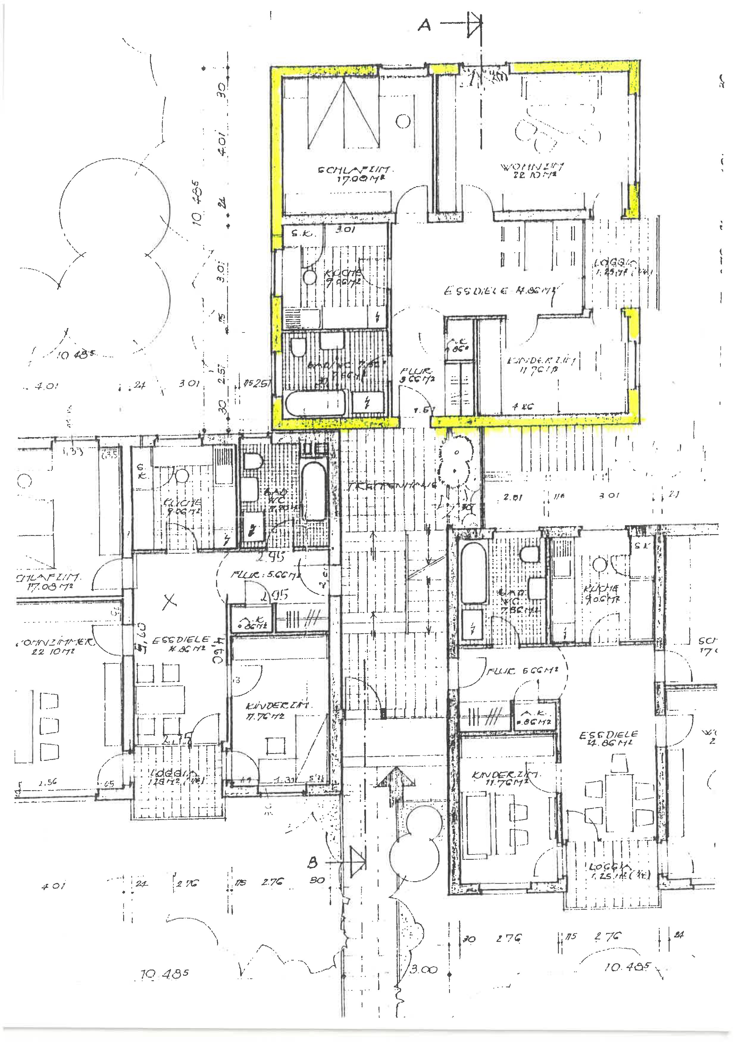 Wohnung zum Kauf 130.000 € 3,5 Zimmer 87,5 m²<br/>Wohnfläche 2.<br/>Geschoss ab sofort<br/>Verfügbarkeit Brandenburger Straße 29 Steinmühlenkamp Helmstedt 38350