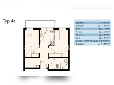Wohnung zur Miete Tauschwohnung 525 € 2 Zimmer 44 m² 2. Geschoss Bornim Potsdam 14469