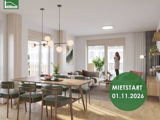 Wohnung zur Miete - Erstbezug 1.454 € 3 Zimmer 75,7 m² 7. Geschoss frei ab 01.11.2026 Billy-Wilder-Promenade 3 Wien 1030