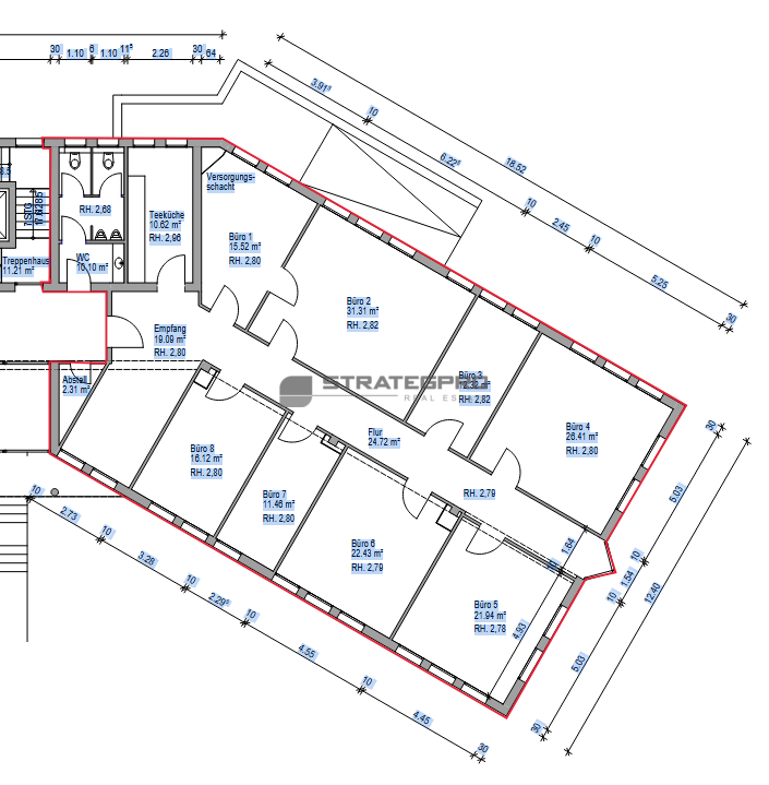 Bürofläche zur Miete provisionsfrei 250 m²<br/>Bürofläche ab 250 m²<br/>Teilbarkeit Mallau Mannheim 68219